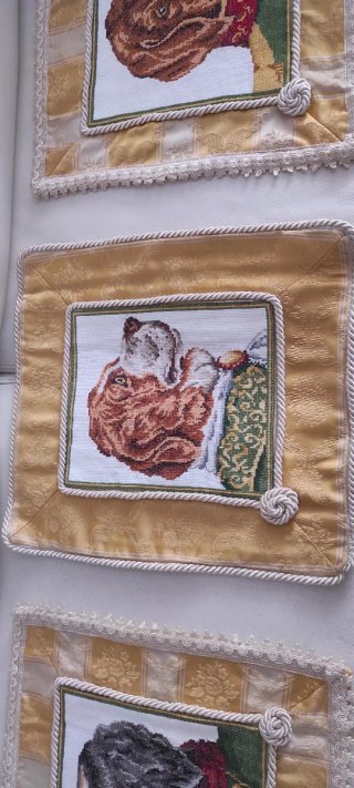 Set 3 Cuscini Decorativi Cane