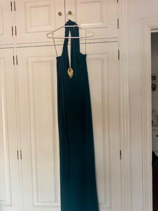 Vestido largo verde petróleo sin estrenar