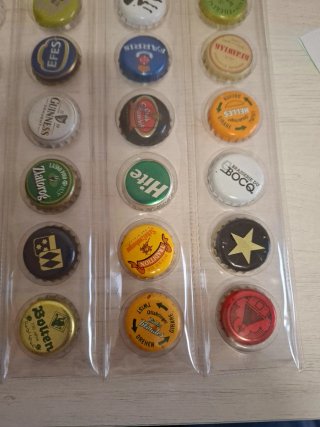36 Chapas Cerveza Colección Variada