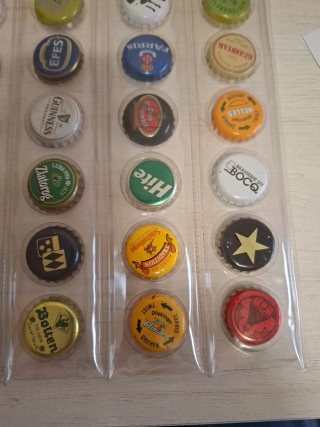 36 Chapas Cerveza Colección Variada