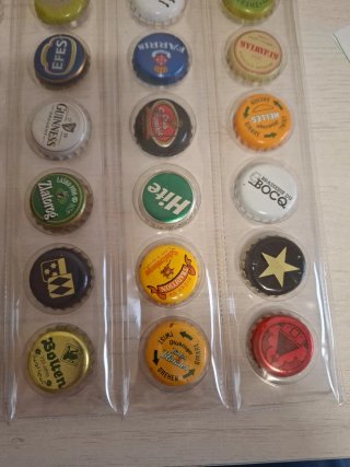 36 Chapas Cerveza Colección Variada