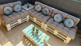 Conjunto Sillones sofas Palets Jardín terraza