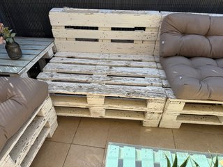 Conjunto Sillones sofas Palets Jardín terraza