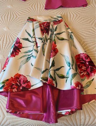 Conjunto Top y Falda Floral Talla XS