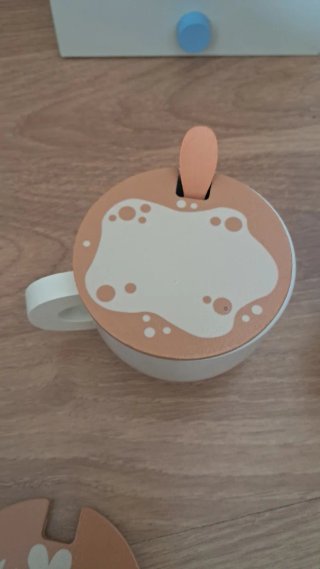 Cafetera de madera Toy Lino para niños