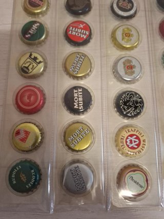 36 Chapas de Cerveza Coleccionables