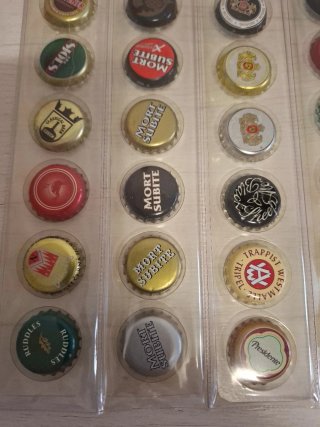 36 Chapas de Cerveza Coleccionables