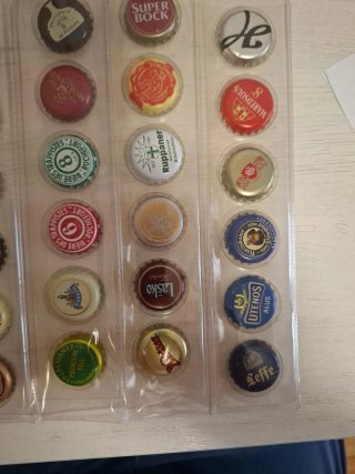 36 Chapas de Cerveza Coleccionables