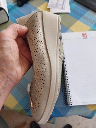 Zapatos beig de señora talla 38