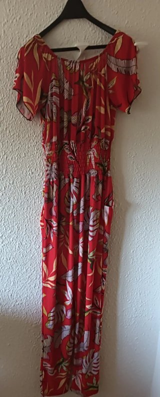 Mono estampado verano rojo