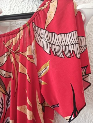 Mono estampado verano rojo