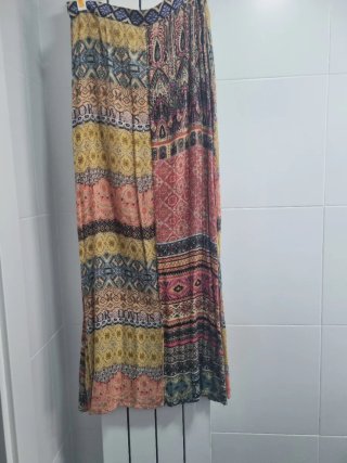 Falda Larga Desigual Talla Única