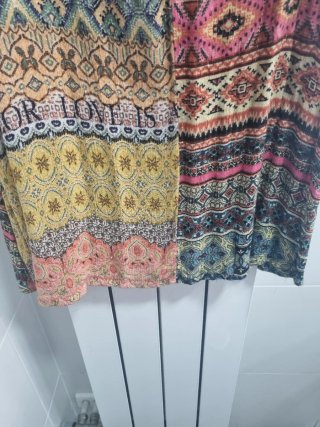 Falda Larga Desigual Talla Única