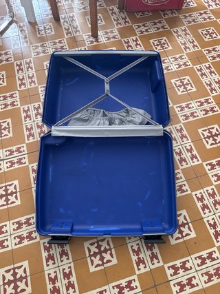 Maleta Rígida tipo Samsonite Azul Mediana