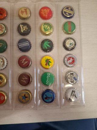 36 Chapas Cerveza Colección Variada