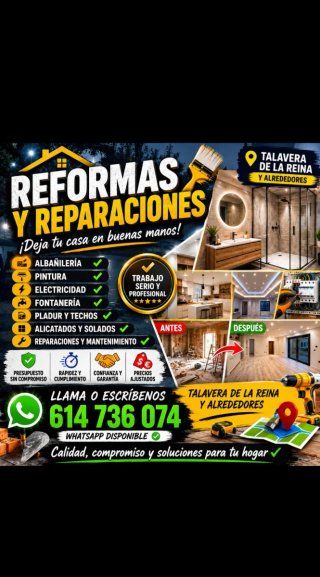 Servicios de reformas y reparaciones