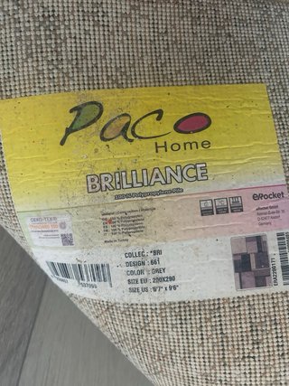 Alfombra Salón Pelo Corto Paco Home 200x290 cm