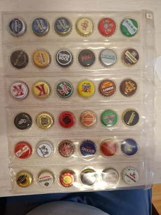 36 Chapas de Cerveza Coleccionables