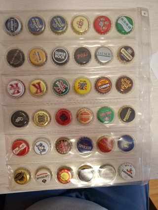36 Chapas de Cerveza Coleccionables
