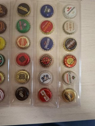 36 Chapas de Cerveza Coleccionables