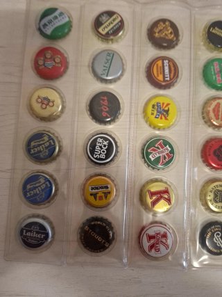 36 Chapas de Cerveza Coleccionables