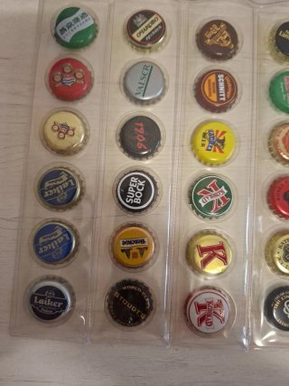 36 Chapas de Cerveza Coleccionables