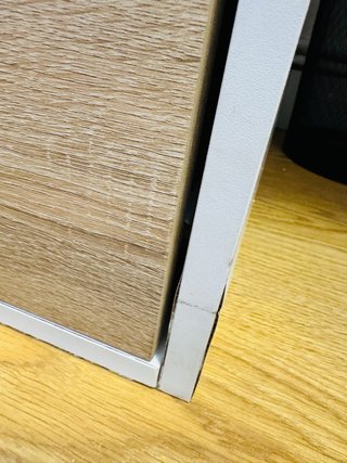 Mesa de estudio Roble+blanco