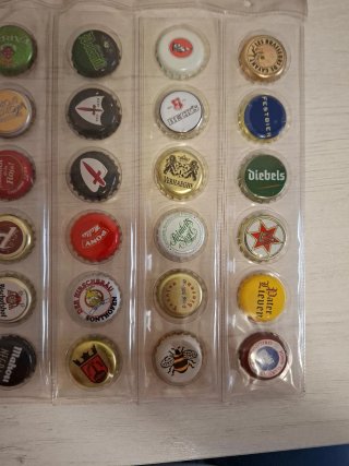 36 chapas de cerveza variadas
