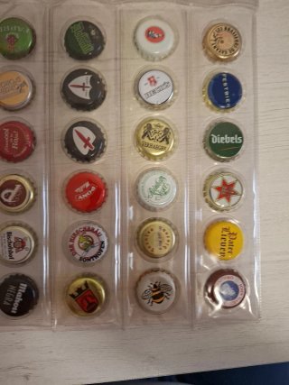 36 chapas de cerveza variadas