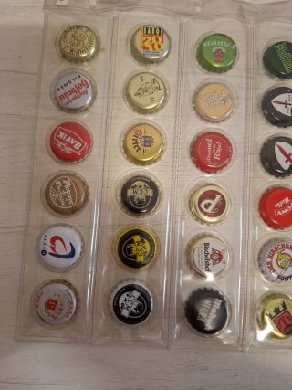 36 chapas de cerveza variadas