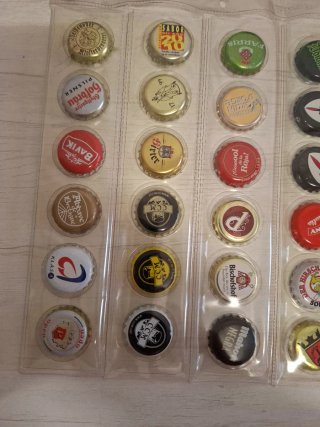 36 chapas de cerveza variadas