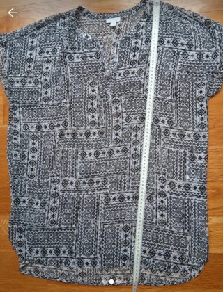 Blusón estampado Talla L