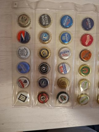 36 chapas de cerveza coleccionables