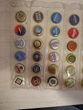 36 chapas de cerveza coleccionables