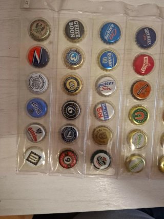 36 chapas de cerveza coleccionables