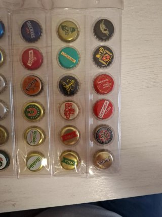 36 chapas de cerveza coleccionables