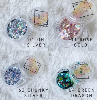 Pack Variado de Glitters para Maquillaje