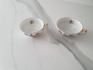 Juego de café porcelana Santa Clara floral