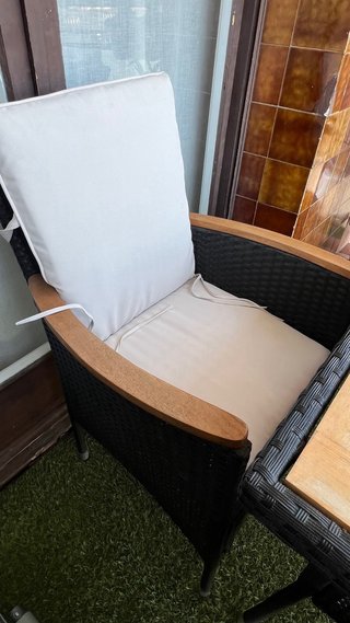 Conjunto Terraza Ratán y Madera