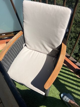 Conjunto Terraza Ratán y Madera