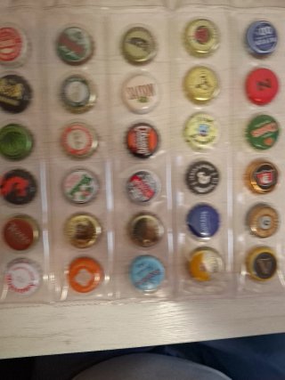 36 Chapas de Cerveza Coleccionables