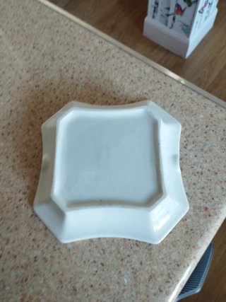Cenicero porcelana flores 17cm