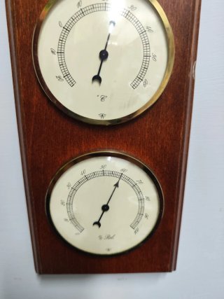 Stazione meteo vintage in legno