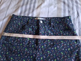 Falda vaquera estampada