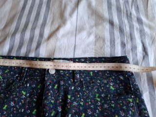 Falda vaquera estampada