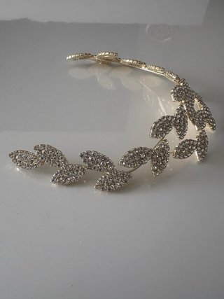 Tocado Novia Laurel Brillante
