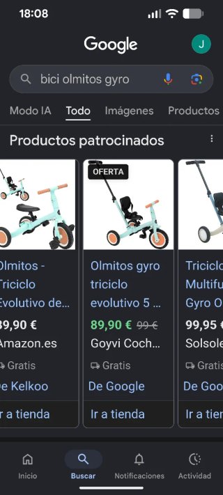Bicicleta evolutiva Olmitos Gyro 1-5 años