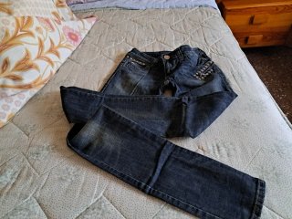 Pantalón tejano mujer azul