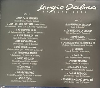 Sergio Dalma En Concierto 2CD