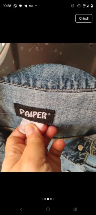Giubbino jeans Paiper vintage anni '90,molto Easy‼